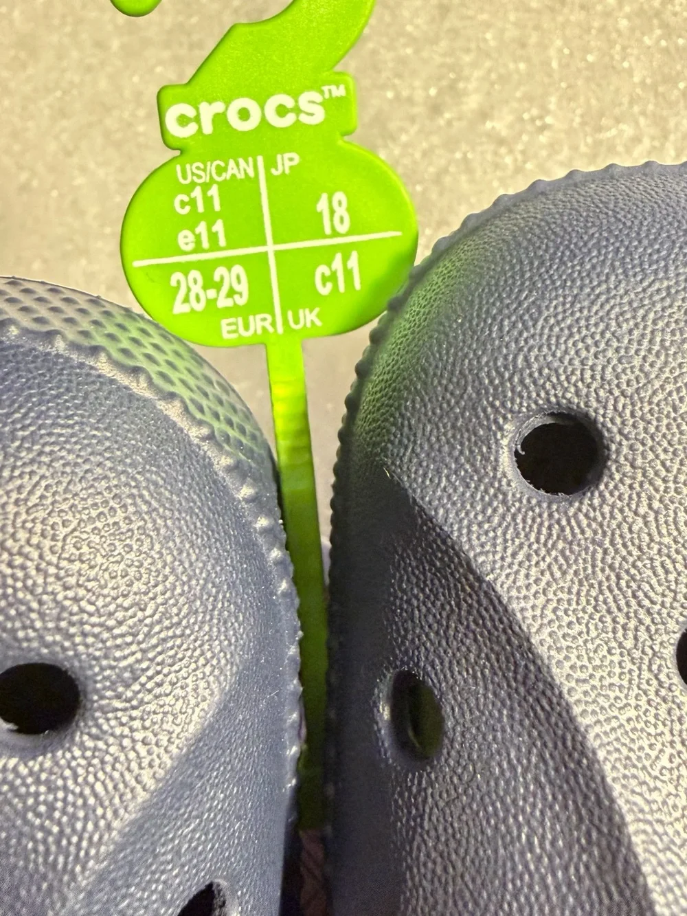 CROCS Kids Navy Blue Classic Clogs